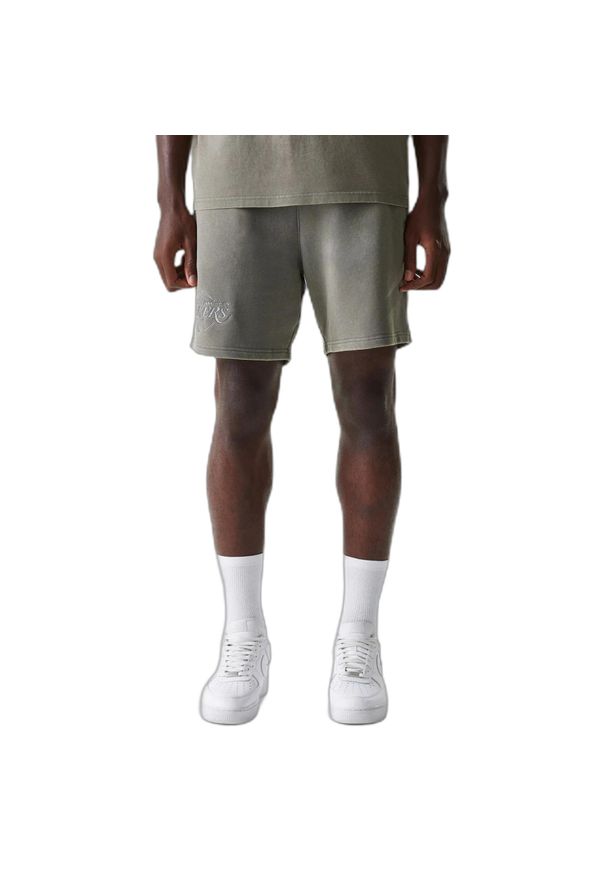 New Era - Krótkie Los Angeles Lakers Washed. Kolor: szary. Długość: krótkie. Sport: koszykówka