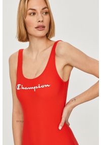 Champion - Strój kąpielowy 112931. Kolor: czerwony. Materiał: lycra, dzianina, materiał #4