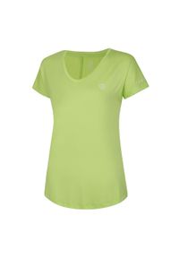 DARE 2B - Damska koszulka sportowa z krótkim rękawem Vigilant. Kolor: zielony. Materiał: elastan, poliester. Długość rękawa: krótki rękaw. Długość: krótkie. Sport: fitness