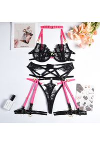 Intica - Komplet bielizny nowoczesny design romantyczne wieczory Oprita. Kolor: wielokolorowy. Materiał: materiał #1