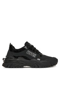 Versace Jeans Couture Sneakersy 79YA3SIB ZSC91 Czarny. Kolor: czarny. Materiał: materiał