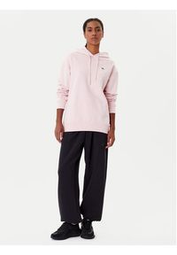 Lacoste Bluza SF7612 Różowy Oversize. Kolor: różowy. Materiał: bawełna #3