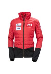 Damska ocieplana kurtka narciarska Helly Hansen World Cup. Kolor: czerwony. Sezon: zima. Sport: narciarstwo