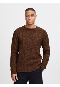 Blend Sweter 20716101 Brązowy Regular Fit. Kolor: brązowy. Materiał: syntetyk