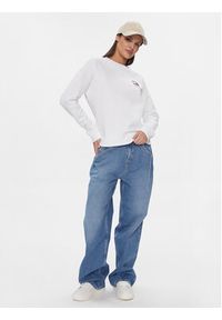 Tommy Jeans Bluza Graphic Flag DW0DW17328 Biały Boxy Fit. Kolor: biały. Materiał: bawełna #5