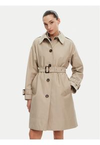 Barbour Trencz Maia Showerproof LSP0211SN11 Beżowy Regular Fit. Kolor: beżowy. Materiał: syntetyk