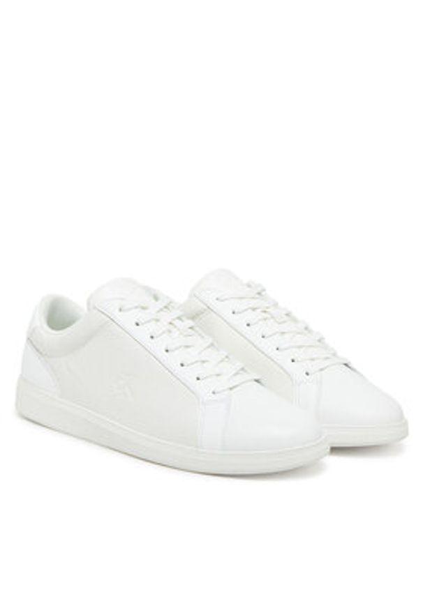 Calvin Klein Jeans Sneakersy Low Profile Cupsole Cm YM0YM01190 Biały. Kolor: biały. Materiał: skóra