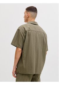 Jack & Jones Komplet koszula i szorty materiałowe Tyson 12297649 Zielony Relaxed Fit. Kolor: zielony. Materiał: bawełna #4