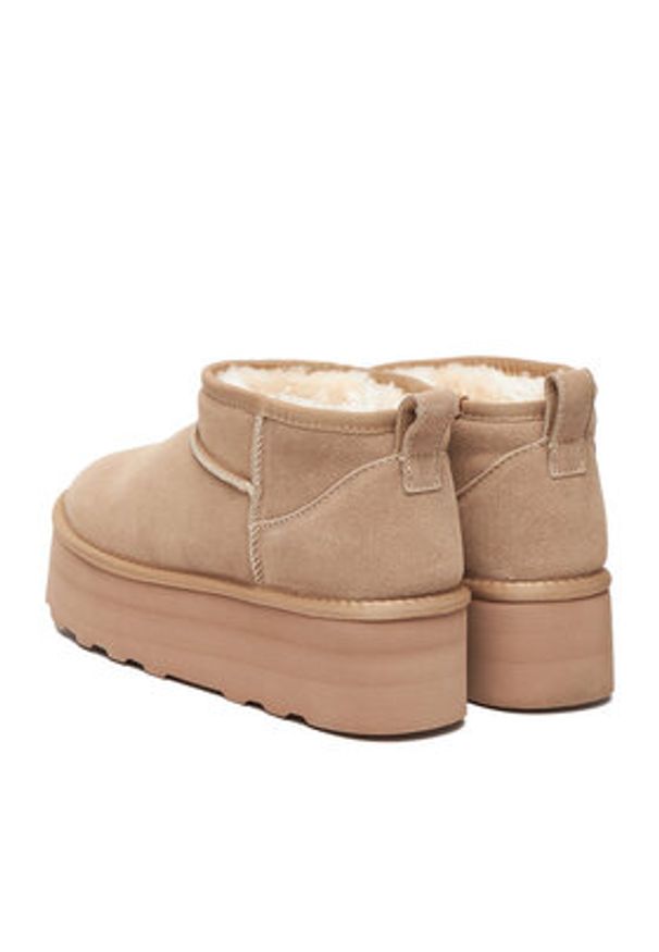 DeeZee Śniegowce DZN-005 Beżowy. Kolor: beżowy. Materiał: materiał