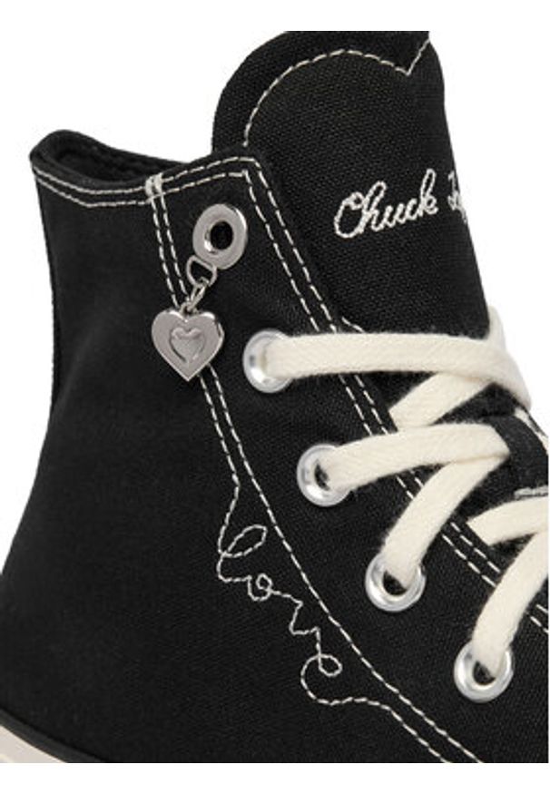 Converse Trampki Chuck Taylor All Star Hearts A19056C Czarny. Kolor: czarny. Materiał: materiał