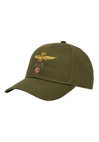 Aeronautica Militare - AERONAUTICA MILITARE Zielona męska czapka z daszkiem. Kolor: zielony. Materiał: materiał. Wzór: moro. Styl: casual, sportowy, militarny #3