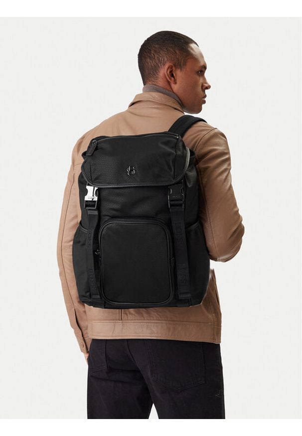 BOSS Plecak B Icon 50558287 Czarny. Kolor: czarny. Materiał: materiał