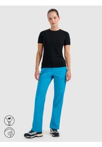 4f - 4F Koszulka trekkingowa z wełną merino damska - czarna XL. Kolor: czarny. Materiał: wełna #2