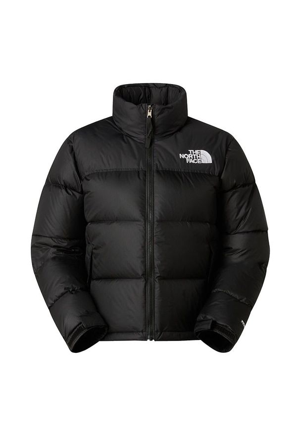 Kurtka damska The North Face 1996 Retro Nuptse 0A3XEOGOF1 - czarna. Kolor: czarny. Materiał: nylon, puch. Wzór: aplikacja. Sezon: lato. Styl: retro