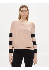 Liu Jo Sweter TA4112 MS36L Różowy Regular Fit. Kolor: różowy. Materiał: wiskoza