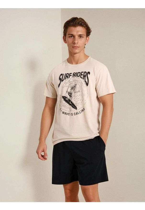 Sinsay - Piżama dwuczęściowa z nadrukiem - wielobarwny. Wzór: nadruk