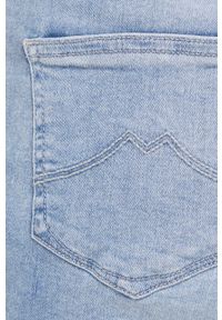 Mustang szorty jeansowe Bermuda damskie gładkie medium waist. Okazja: na co dzień. Kolor: niebieski. Materiał: jeans. Wzór: gładki. Styl: casual #3