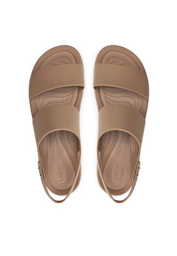 Crocs Sandały Brooklyn Low Wedge W 206453 Beżowy. Kolor: beżowy