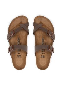 Birkenstock Japonki Mayari 0071063 Brązowy. Kolor: brązowy. Materiał: skóra