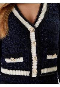 Guess Kardigan W5BR0E Z4090 Granatowy Slim Fit. Kolor: niebieski. Materiał: syntetyk #4