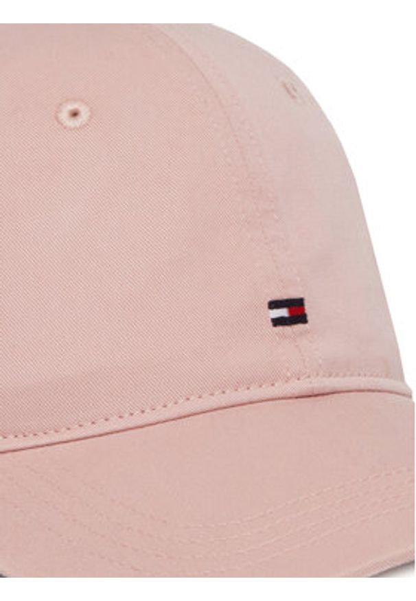 TOMMY HILFIGER - Tommy Hilfiger Czapka z daszkiem Essential Flag Soft Cap AW0AW17131 Różowy. Kolor: różowy. Materiał: materiał, bawełna