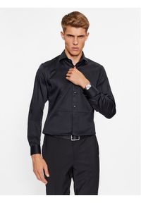 BOSS - Boss Koszula H-Hank-Tux3-231 50503261 Czarny Slim Fit. Kolor: czarny. Materiał: bawełna