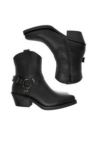 DeeZee Kowbojki HX21065-55A Czarny. Kolor: czarny. Materiał: syntetyk, materiał #2