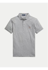 Polo Ralph Lauren Polo 710713130007 Szary Custom Slim Fit. Typ kołnierza: polo. Kolor: szary. Materiał: bawełna