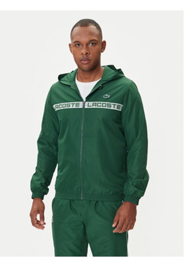 Lacoste Dres WH4757 Zielony Regular Fit. Kolor: zielony. Materiał: syntetyk