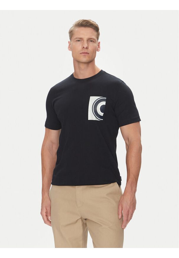 Pierre Cardin T-Shirt C5 21460.2120 Granatowy Regular Fit. Kolor: niebieski. Materiał: bawełna