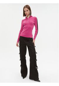 DKNY Sweter P3MSAJ71 Różowy Regular Fit. Kolor: różowy. Materiał: wiskoza