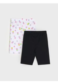 Sinsay - Krótkie legginsy 2 pack - wielobarwny. Długość: krótkie #1
