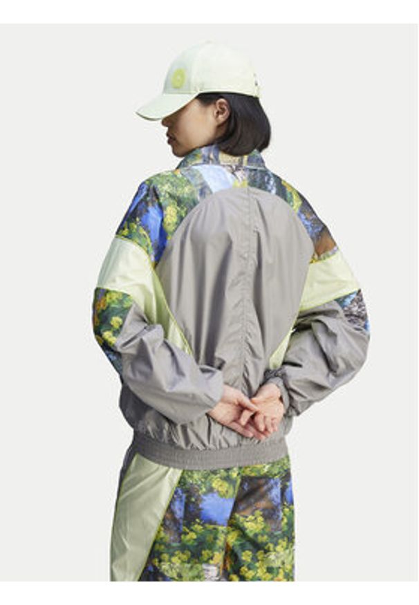 Adidas by Stella McCartney - adidas by Stella McCartney Bluza Earth Collage JG5793 Szary Loose Fit. Kolor: szary. Materiał: syntetyk