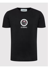 Iceberg T-Shirt 22II1P0F02263019000 Czarny Regular Fit. Kolor: czarny. Materiał: bawełna #3