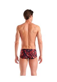 Szorty kąpielowe męskie Arena Graphic Swim Low Waist Short. Kolor: czerwony, wielokolorowy, czarny. Materiał: materiał