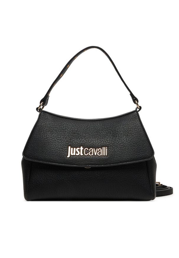 Just Cavalli Torebka 80RA4BU2 ZSB81 Czarny. Kolor: czarny. Materiał: skórzane