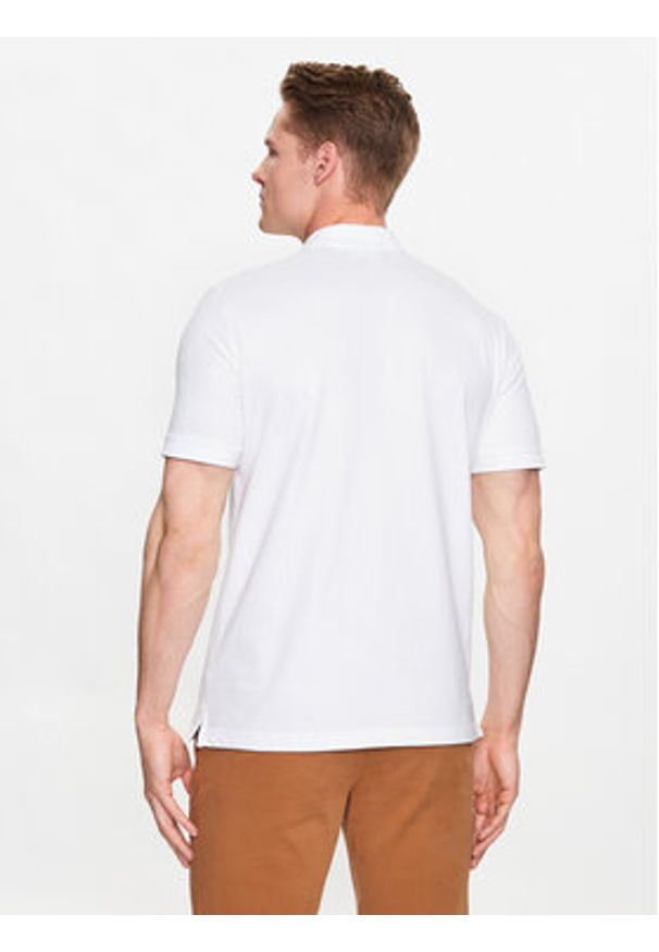 Calvin Klein Polo K10K111196 Biały Regular Fit. Typ kołnierza: polo. Kolor: biały. Materiał: bawełna