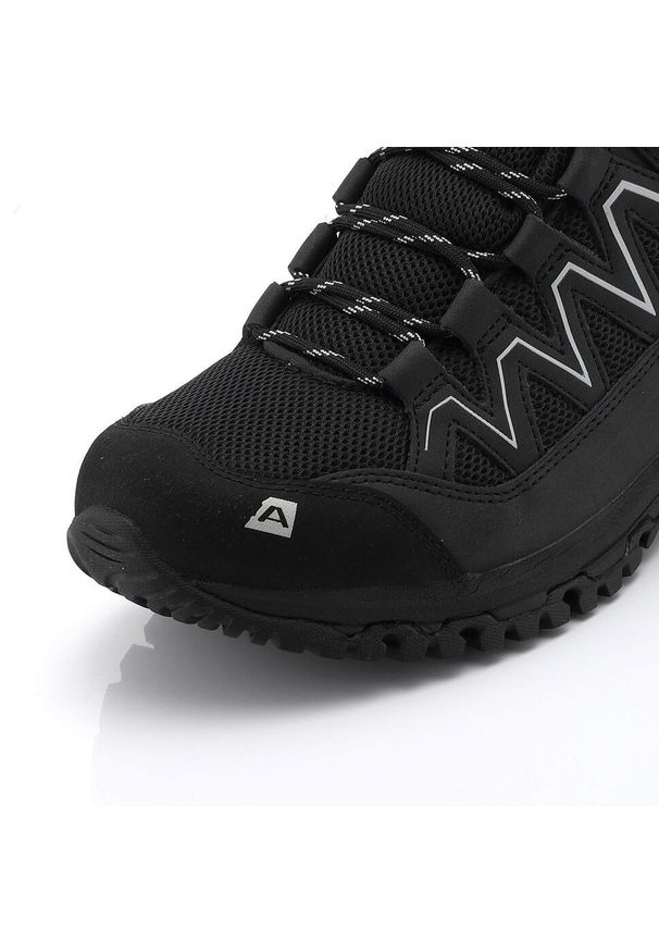 ALPINE PRO - Buty trekkingowe wysokie męskie Alpine Pro Gudere Vibram. Kolor: czarny. Materiał: skóra