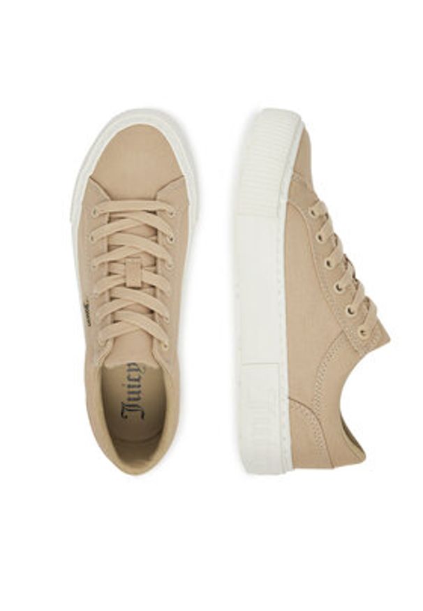 Juicy Couture Tenisówki VSJU001 Beżowy. Kolor: beżowy. Materiał: materiał