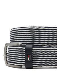 TOMMY HILFIGER - Tommy Hilfiger Pasek Męski Denton Elastic 3.5 AM0AM13354 Granatowy. Kolor: niebieski. Materiał: materiał #3