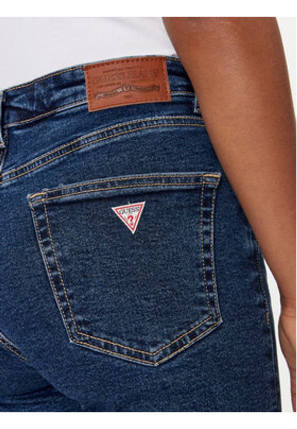 Guess Jeans Jeansy W4YA92 D5CB2 Granatowy Skinny Fit. Kolor: niebieski