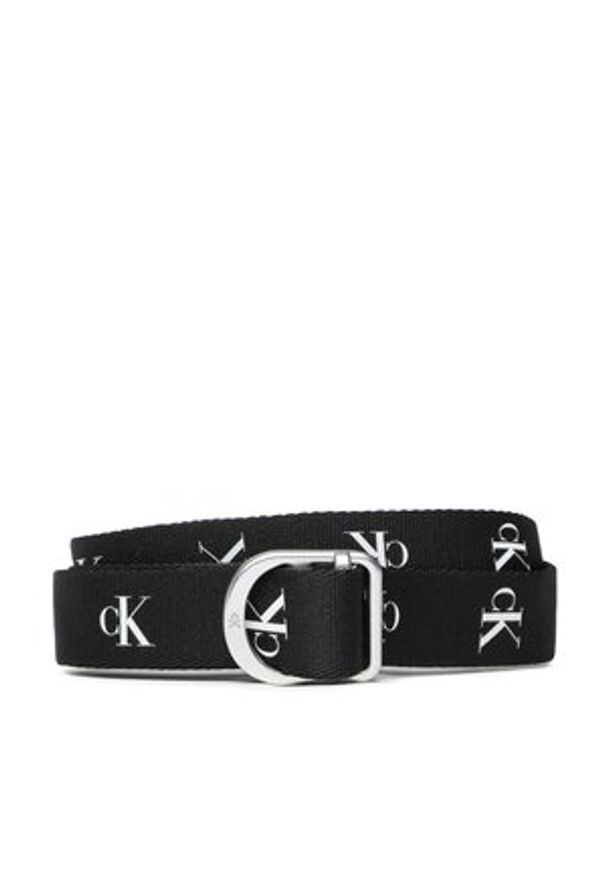 Pasek Damski Calvin Klein Jeans - D-Ring Slider Webbing Belt 30 Mm K60K610359 BDS. Kolor: czarny. Materiał: materiał