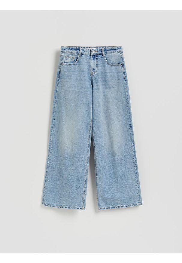Reserved - Jeansy baggy fit - niebieski. Kolor: niebieski