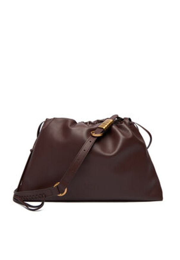 Pinko - PINKO Torebka Maxi Clutch+Tracolla SP Al 25-26 PLTT 105825 A0QO Brązowy. Kolor: brązowy. Materiał: skórzane