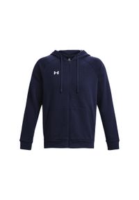 Polarowa bluza z kapturem zapinana na zamek Under Armour Rival. Typ kołnierza: kaptur. Kolor: wielokolorowy, niebieski, biały. Materiał: polar. Sport: koszykówka #1