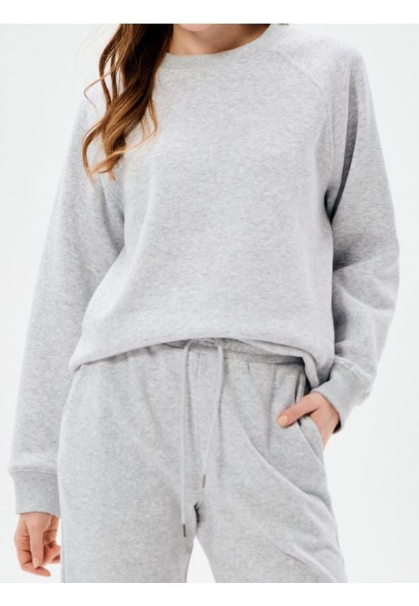 Sinsay - Bluza crewneck basic - szary. Kolor: szary