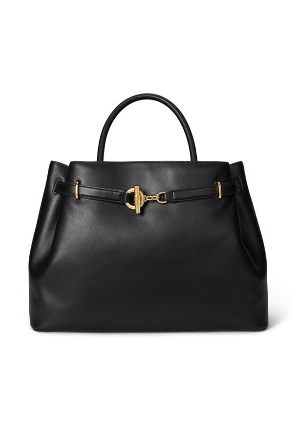 Lauren Ralph Lauren - LAUREN RALPH LAUREN Torebka 431P03417002 Czarny. Kolor: czarny. Materiał: skórzane