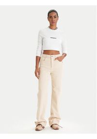 Patrizia Pepe Jeansy 8P0487/D006-W409 Beżowy Regular Fit. Kolor: beżowy #4