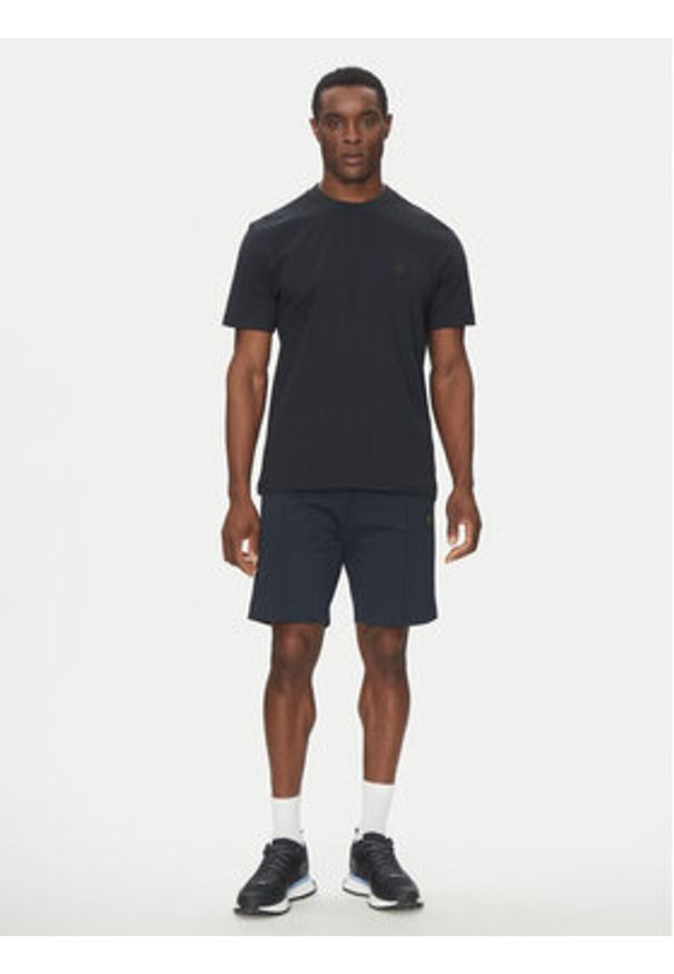 BOSS Szorty sportowe 50537534 Granatowy Relaxed Fit. Kolor: niebieski. Materiał: bawełna. Styl: sportowy