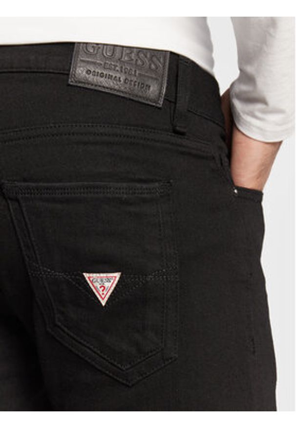 Guess Jeansy Miami M2YAN1 D4Q51 Czarny Skinny Fit. Kolor: czarny